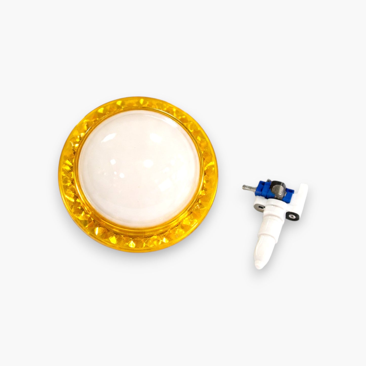 Yellow Diamond Blank Large Push Button with Led Light & Micro Switch (Set of 6) – Free Shipping