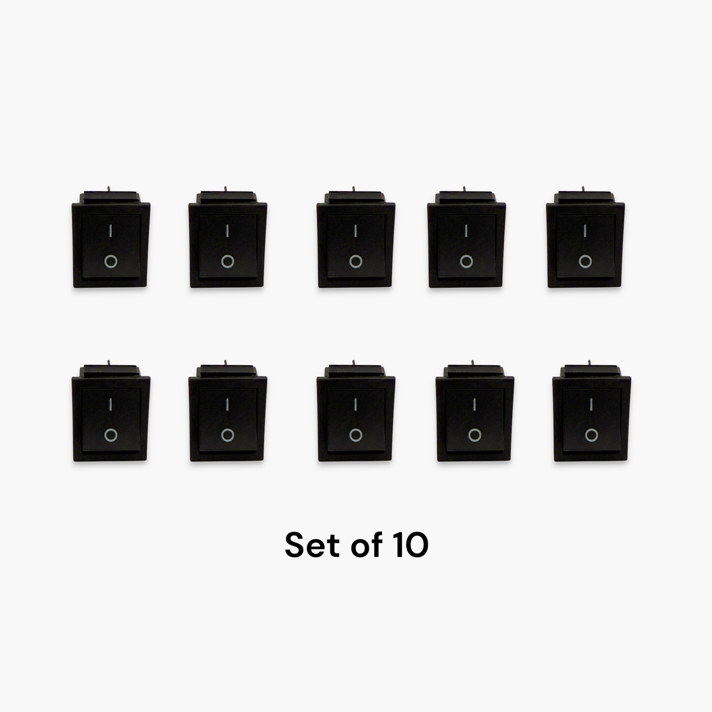 Rocker Switch 4 Pin - Without Light (Set of 10) - Free Shipping