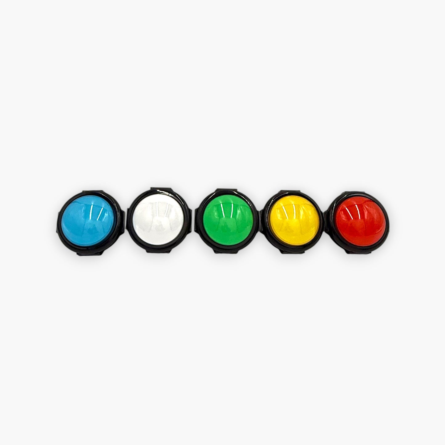 Convex Arcade Push Button with Led Light and Micro Switch (Set of 5 Colors)