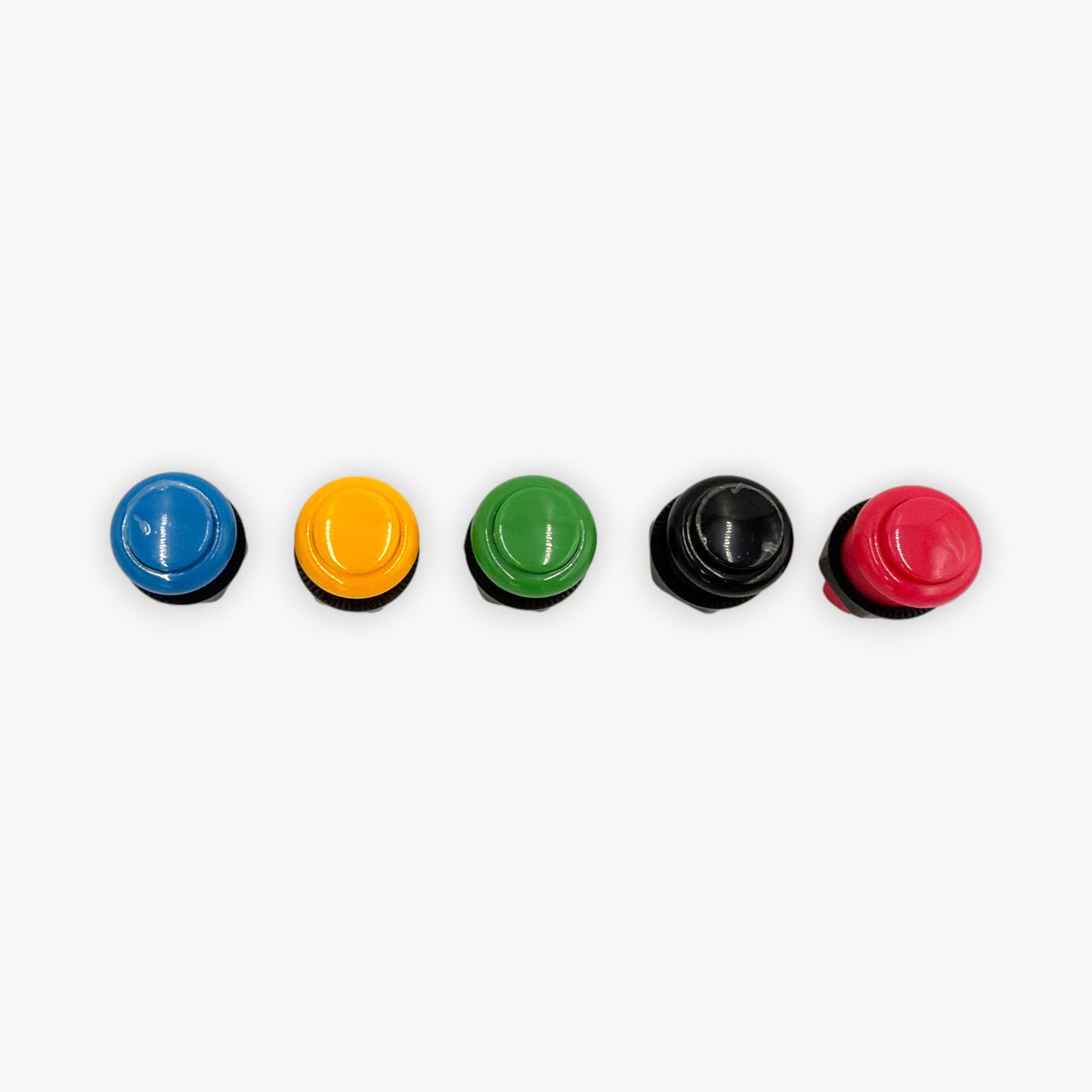 Baolian Round Arcade Game Plug-in Push Button Switch 3.5cm (Set of 5 Colors)