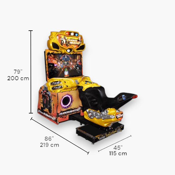 Super Bikes 2 by Raw Thrills – 42” HD - Arcade Racing Machine