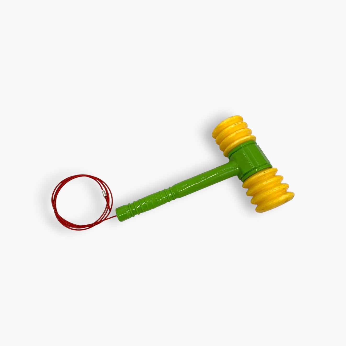 Plastic Arcade Hammer – Double Head Round Hammer (Yellow Head) - Free Shipping