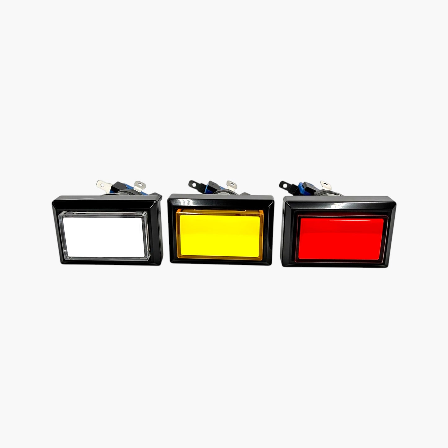 Rectangular Arcade Push Button with Led light & Micro Switch (Set of 3 Colors) – Free Shipping