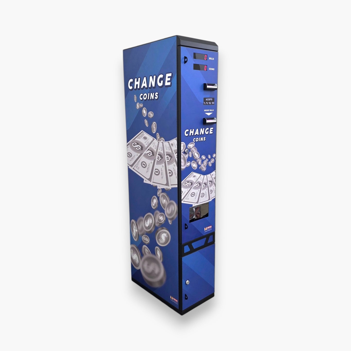 Dollar Bill Changer Bill to Coin or Token Changer Machine MV-103 AB – USD Currency, High-Capacity, Secure System