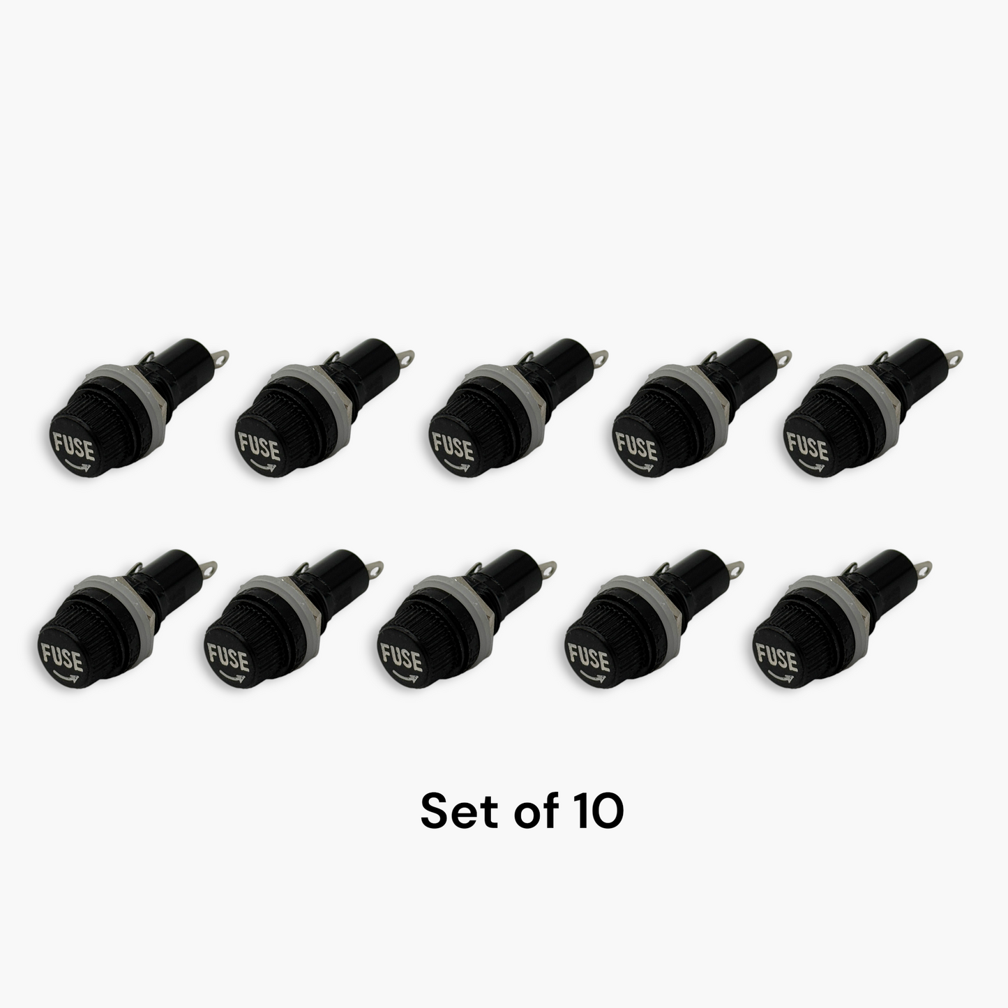 Panel Mount Fuse Holder – (Set of 10) – Free Shipping
