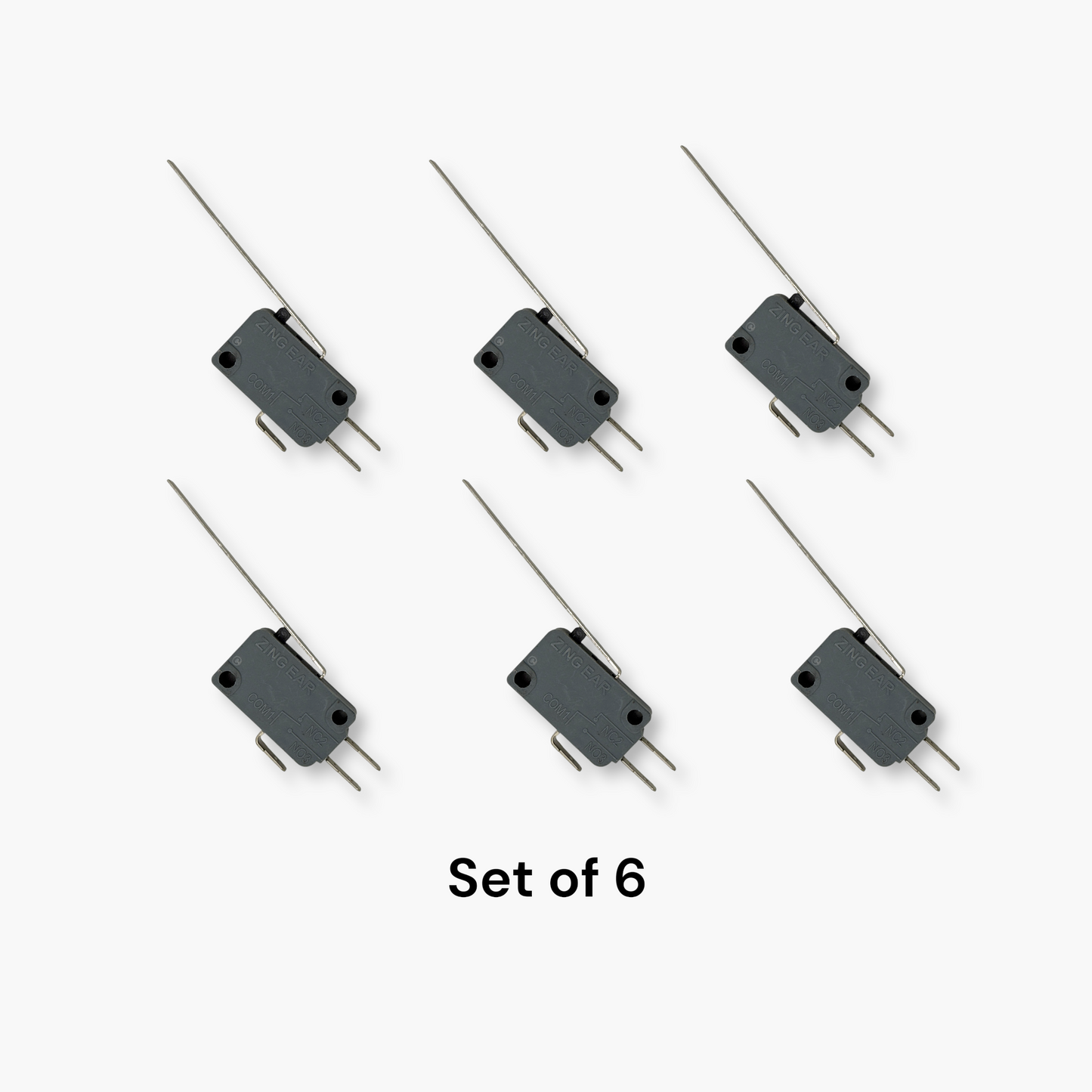 GT516 16A Automotive Micro Switch - Straight Long Lever (Set of 6) - Free Shipping