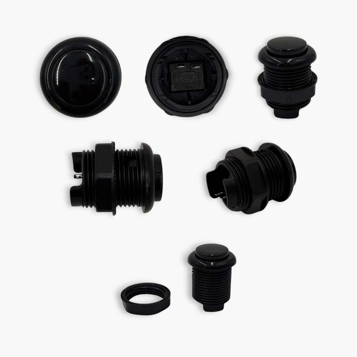 Baolian Round M28 Arcade Game Push Button Switch (Set of 10) - Free Shipping