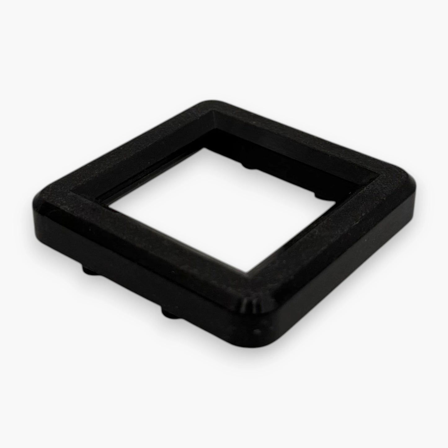 Coin Door Reject Return Bezel Installed on Arcade Cabinet Panel – Small Square Frame, Flush Mount Design