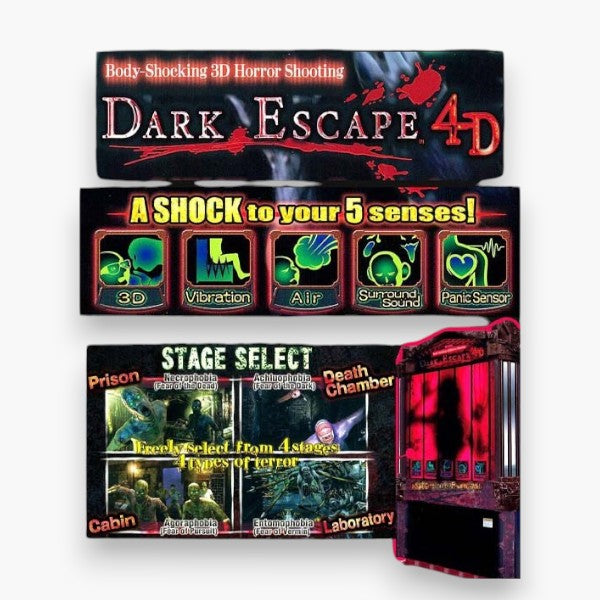 Dark Escape 4D by NAMCO – 46” 3D Screen - Arcade Machine