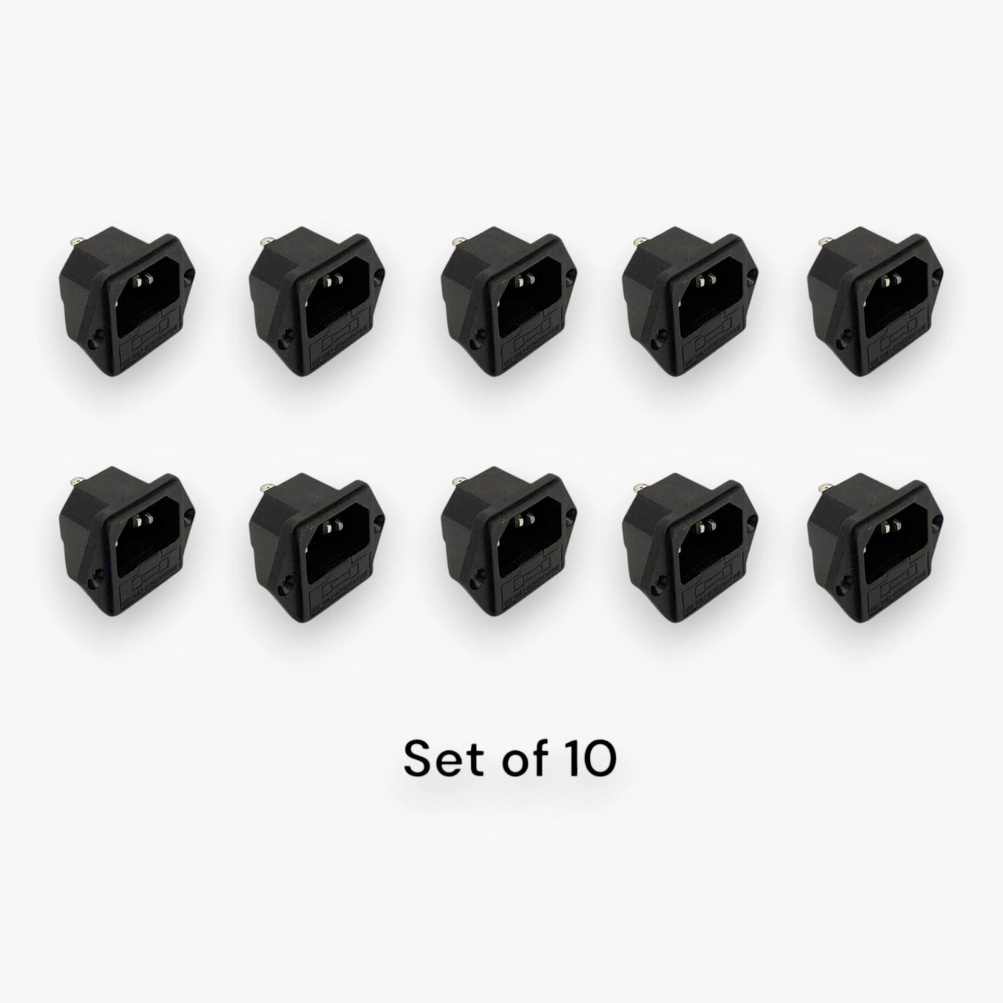 IEC C14 Male Power Inlet Socket Set of 10