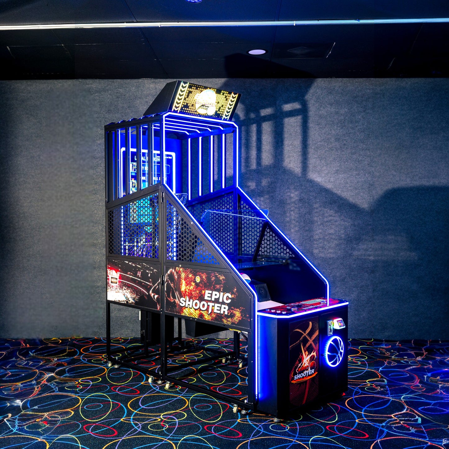 Epic Shooter Basketball Arcade Game–HD Display/LED Lights