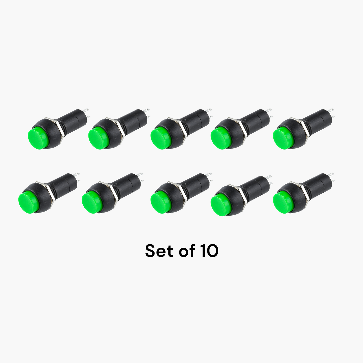 PBS-11B No Lock Push Button (Set of 10) – Free Shipping