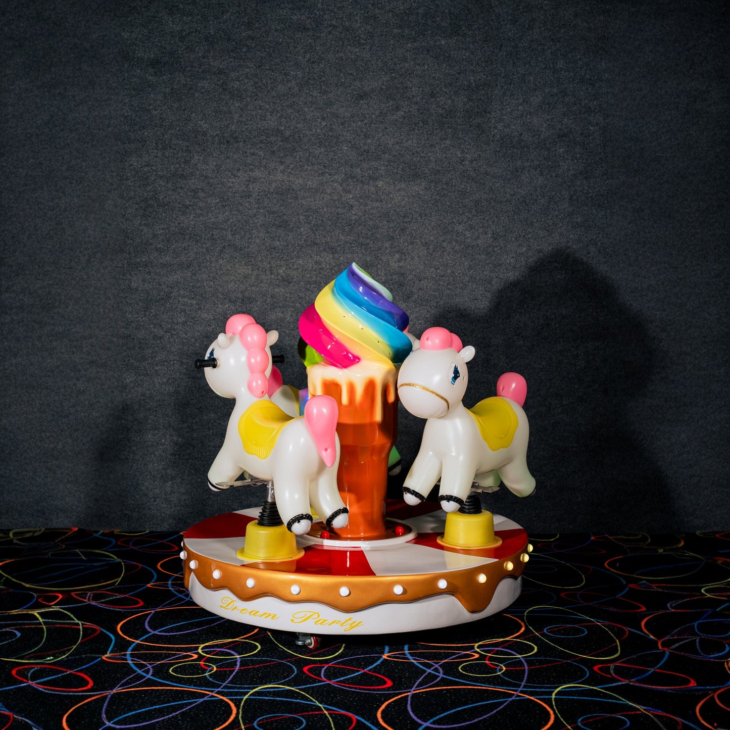 Ice Cream Horse Carousel – Kiddie Ride - Coin Operated