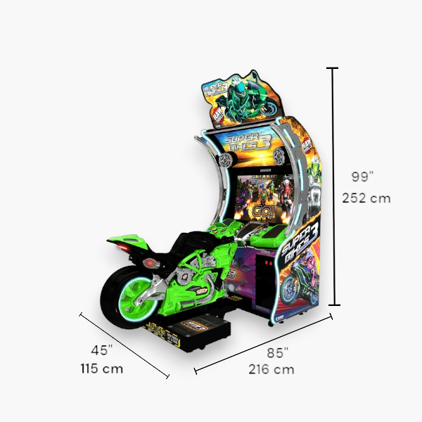 Super Bikes 3 by Raw Thrills – 42” HD - Arcade Racing Machine