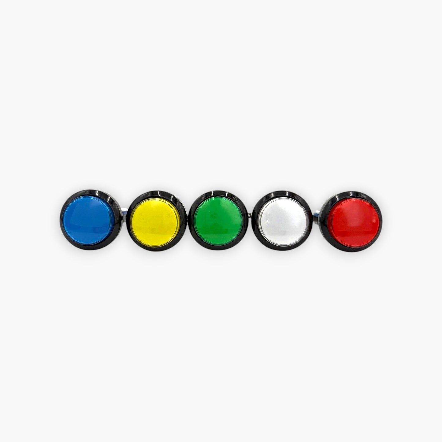 Round Arcade Push Button with LED Light & Micro Switch (Set of 5 Colors)