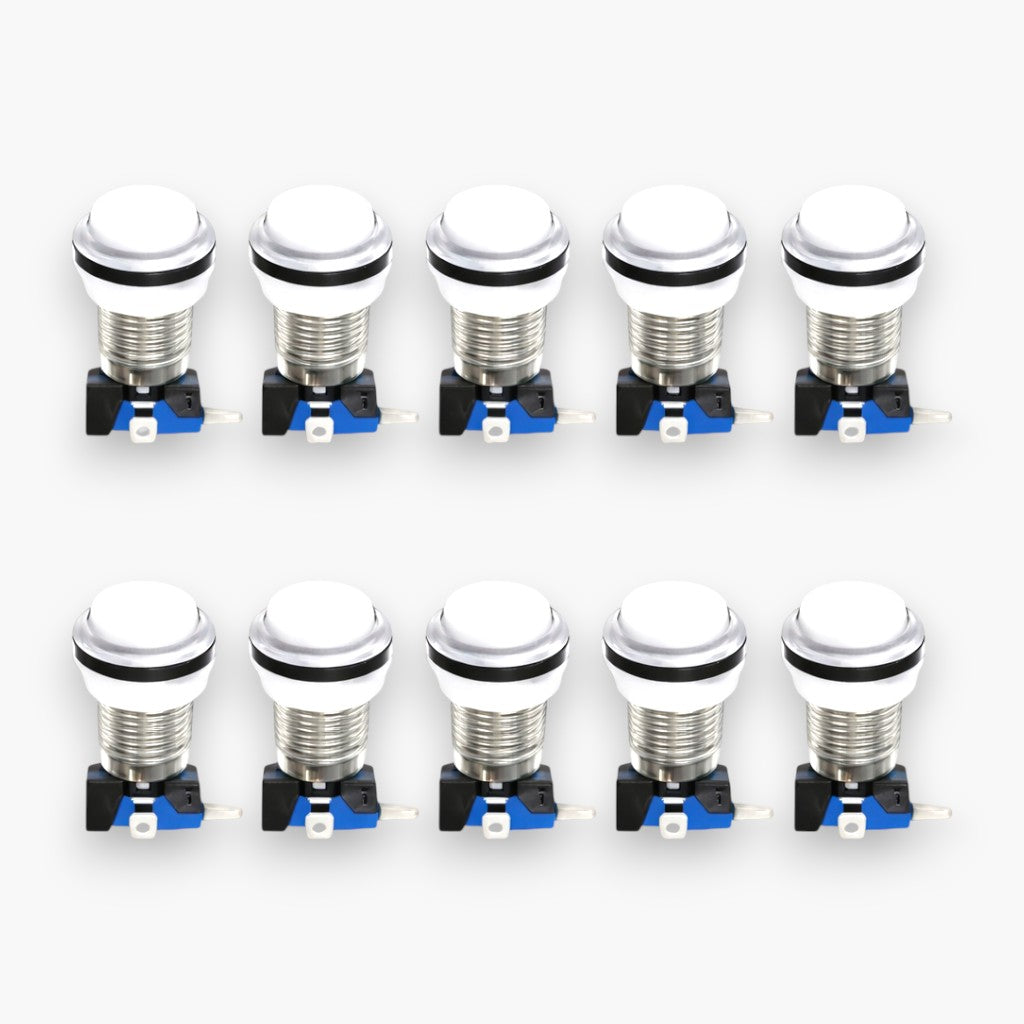 Round Arcade Push Button with Led Light & Micro Switch (Set of 10) – Free Shipping