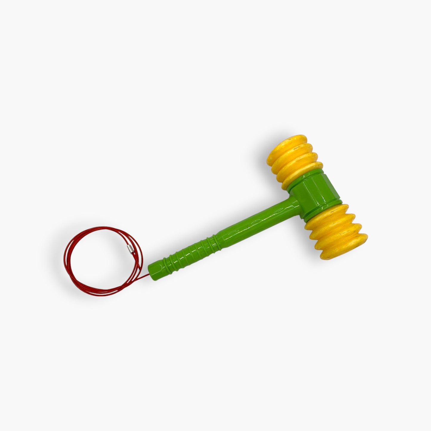 Plastic Arcade Hammer – Double Head Round Hammer (Yellow Head) - Free Shipping