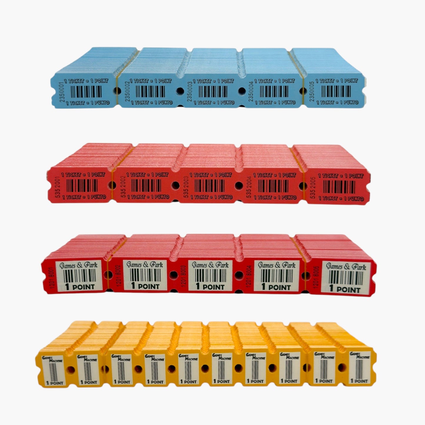 High-Performance Redemption Tickets – Dust-Free, Secure & Color-Coded