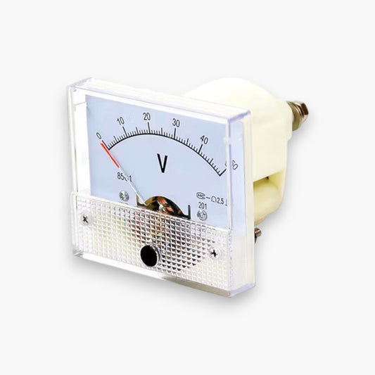 DC 0-50V Analog Voltmeter (Set of 4) – Free Shipping