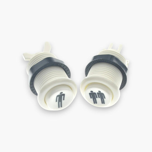 Single/Double Player Arcade Buttons - American Type - Without Microswitch (Set of 4) - Free Shipping