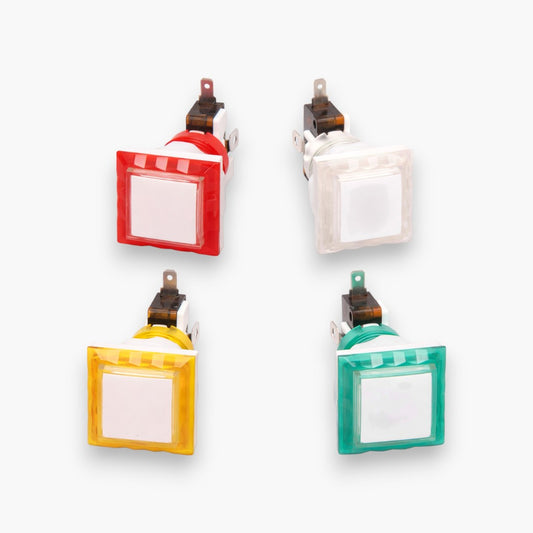 Square Push Button with Led Lights &amp; Micro Switch (Set of 10) – Free Shipping