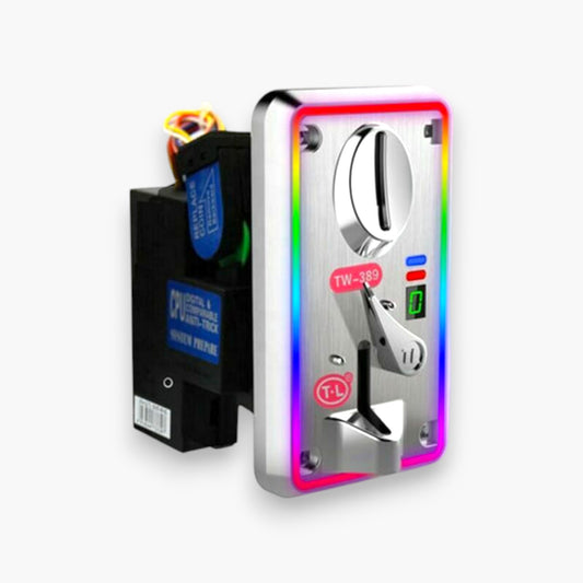 Colorful LED Light Coin Selector Mech For Arcade Cabinet TW-389 Coin Acceptor