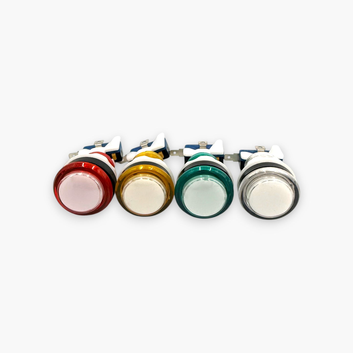 Round Arcade Push Button with Led Light & Micro Switch (Set of 4 Colors)