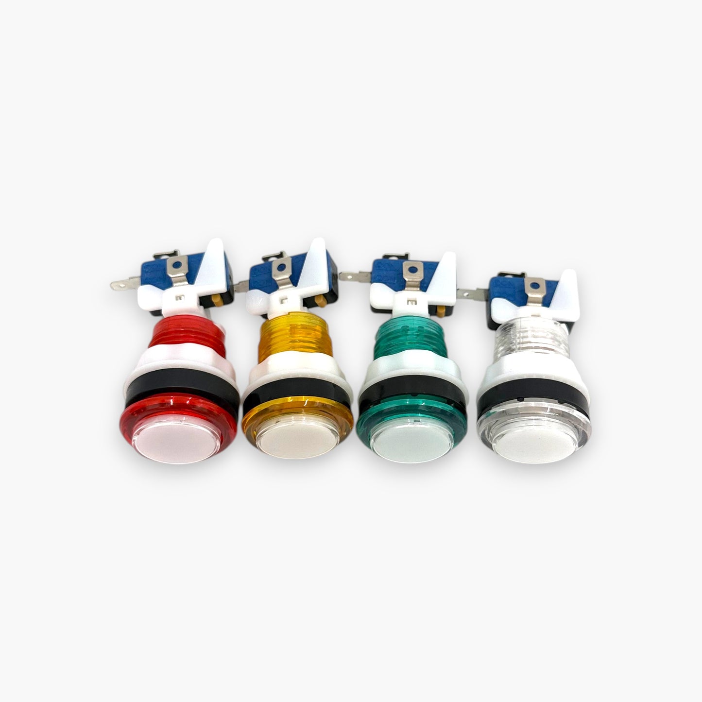Round Arcade Push Button with Led Light & Micro Switch (Set of 4 Colors)