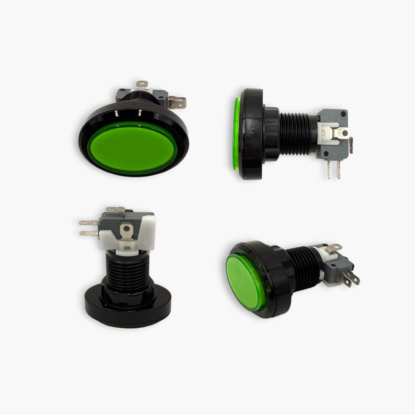 Oval Arcade Push Button with Led Light & Micro Switch (Set of 2) – Free Shipping