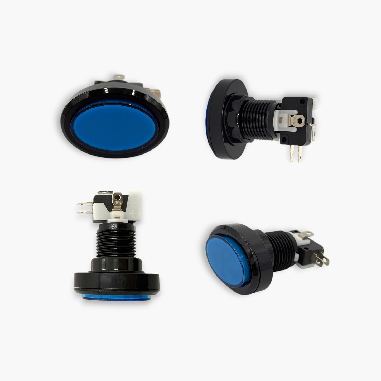 Oval Arcade Push Button with Led Light & Micro Switch (Set of 2) – Free Shipping