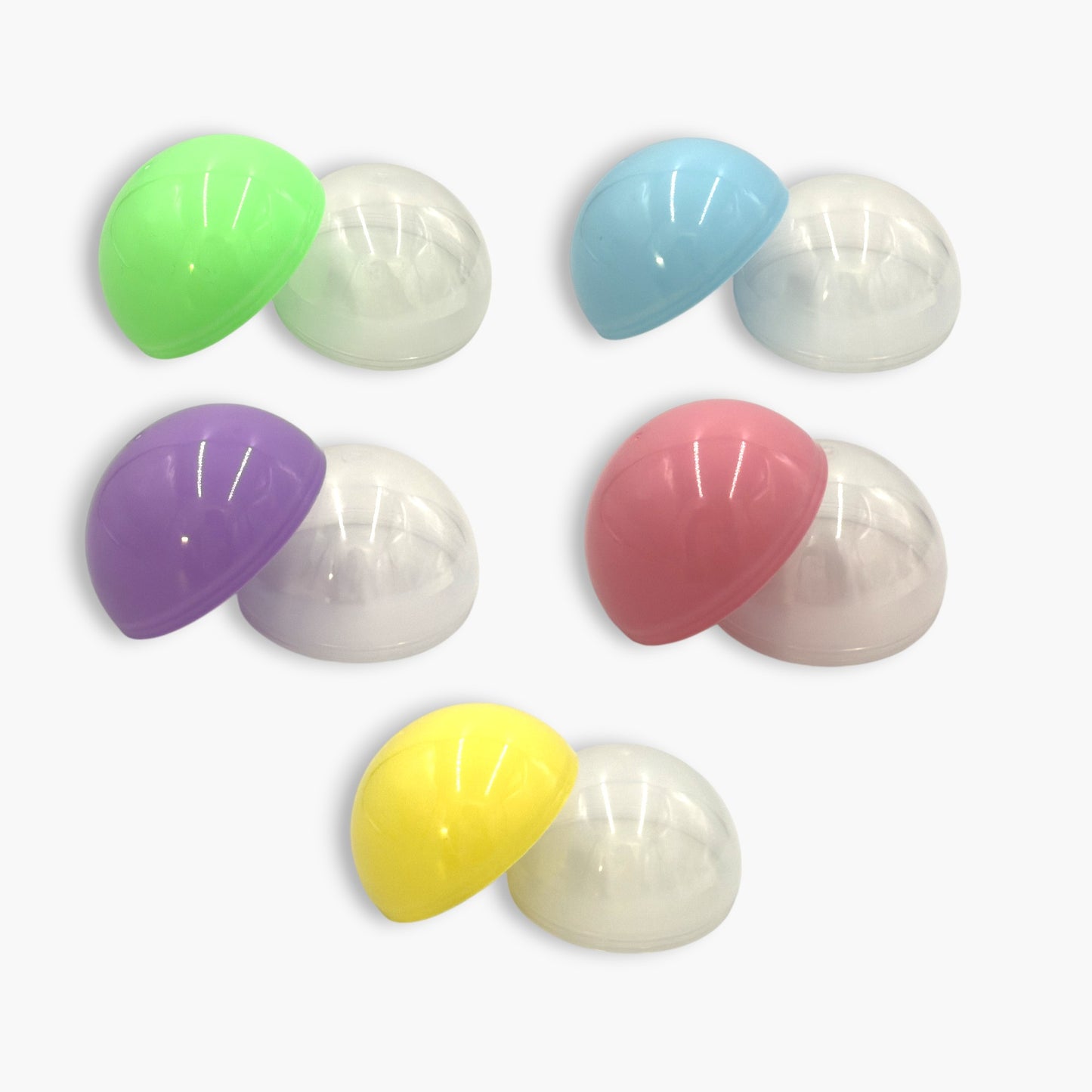 Empty Plastic Capsule Balls 4" (300 pcs) Multicolor – Capsule Toys for Vending/Claw Machines (Free Shipping)