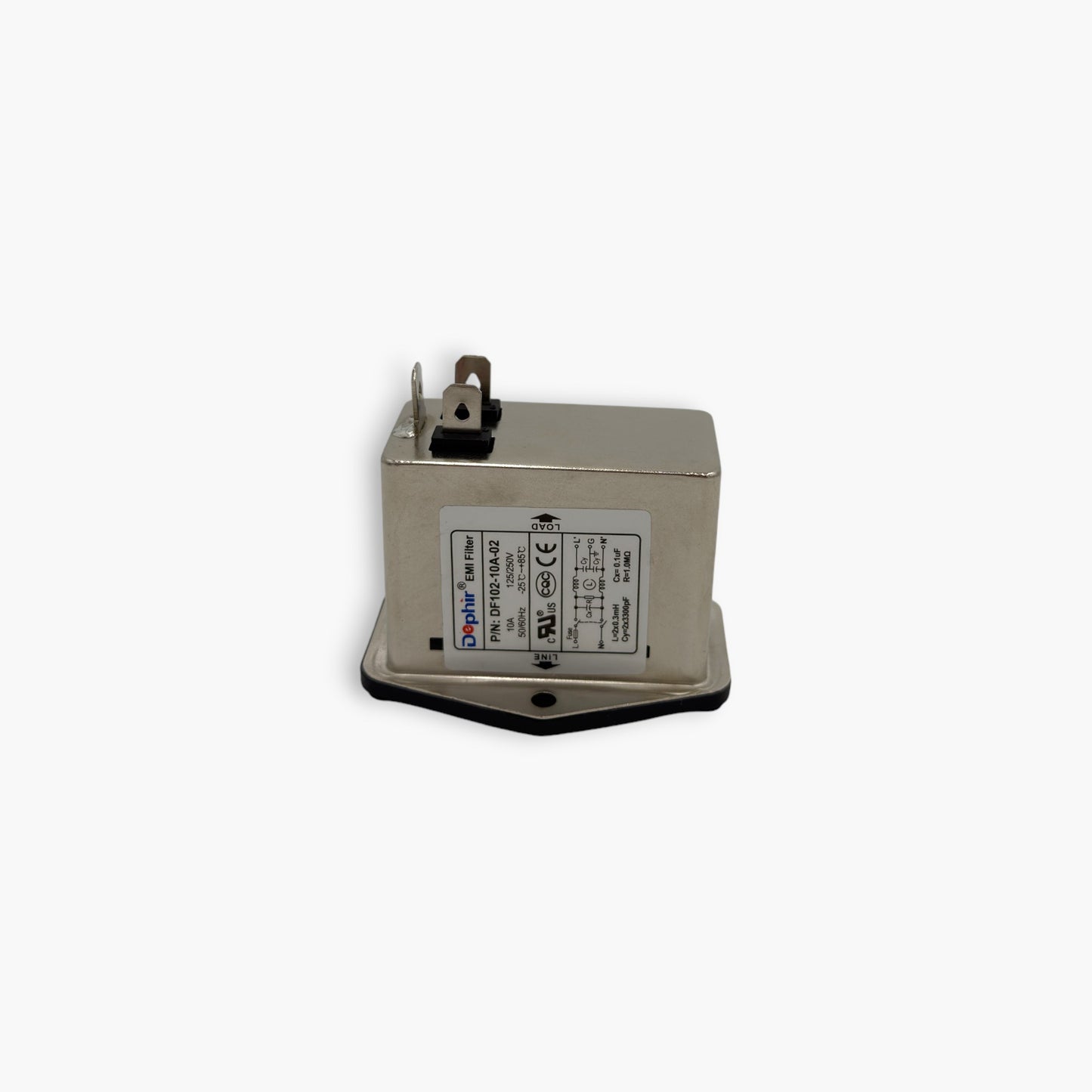 EMI Filter DF102/XD3C-10A with Switch and Fuse – (Set of 2) – Free Shipping