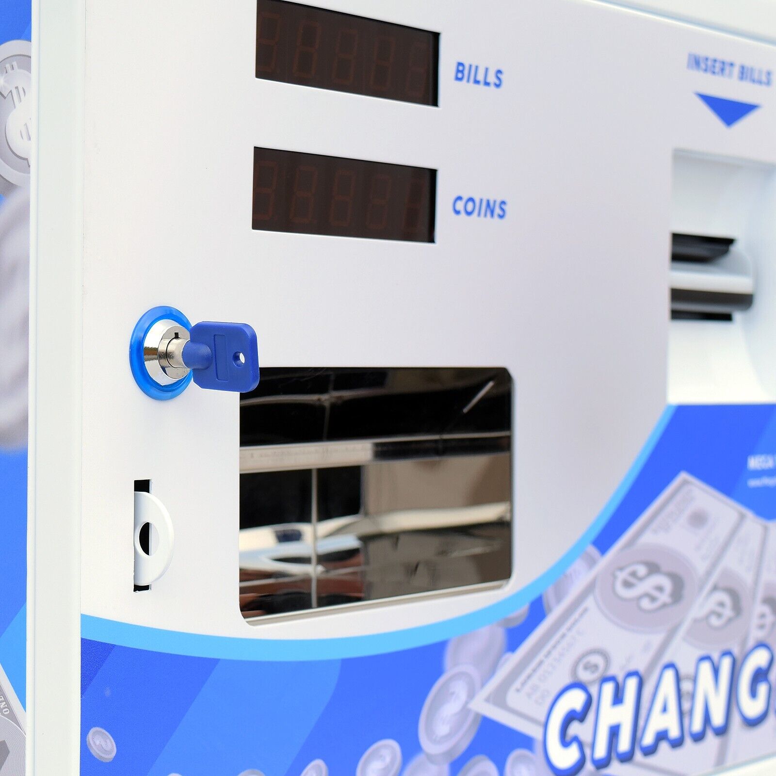 Dollar Bill Changer Machine Coin Vending Machine Fits 3,000 Coins or Token= 750$