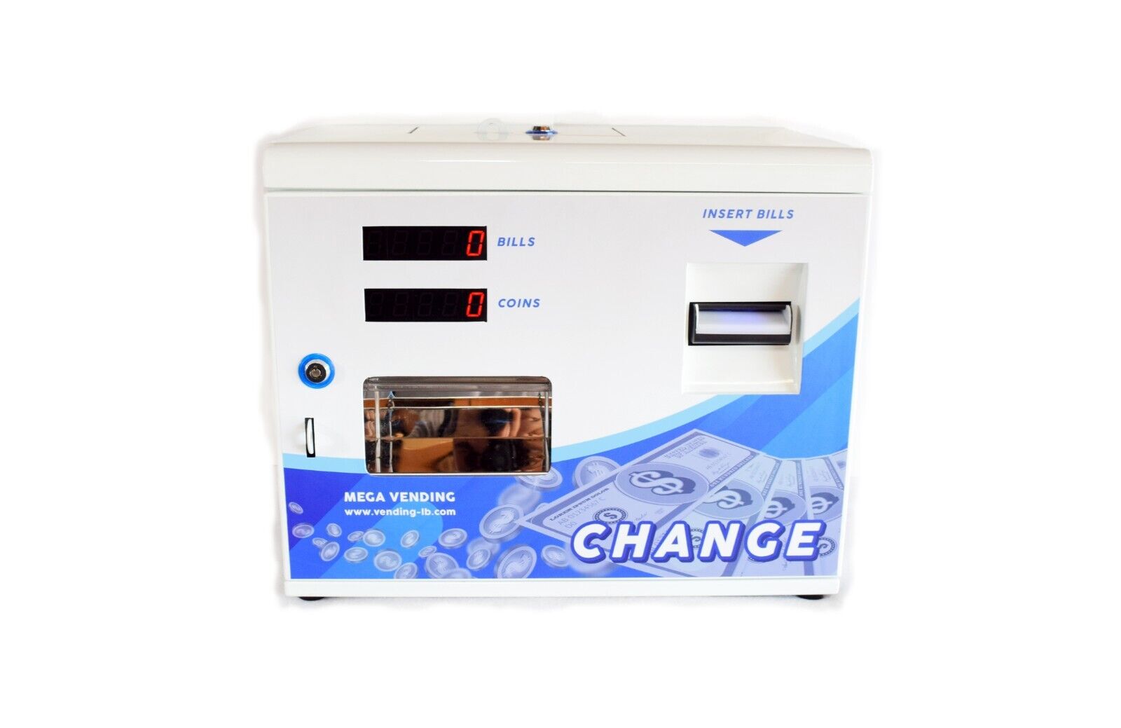 Dollar bill change machine fits 3000 quarters/ tokens 750$bills exchange dollars