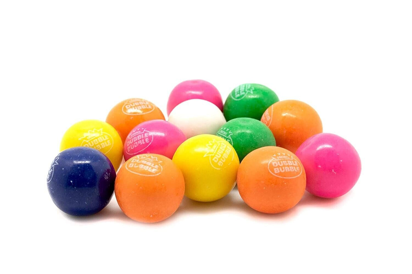 Dubble Bubble Assorted 1" (24mm) Gumballs Fresh (3LB / 170 ct.) Free Shipping