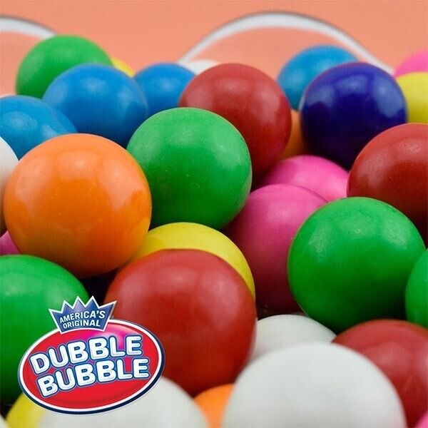 Double Bubble  1" Inch/ 24mm FRESH Gumballs Assorted Flavors (1LB/ 57ct.) BAG