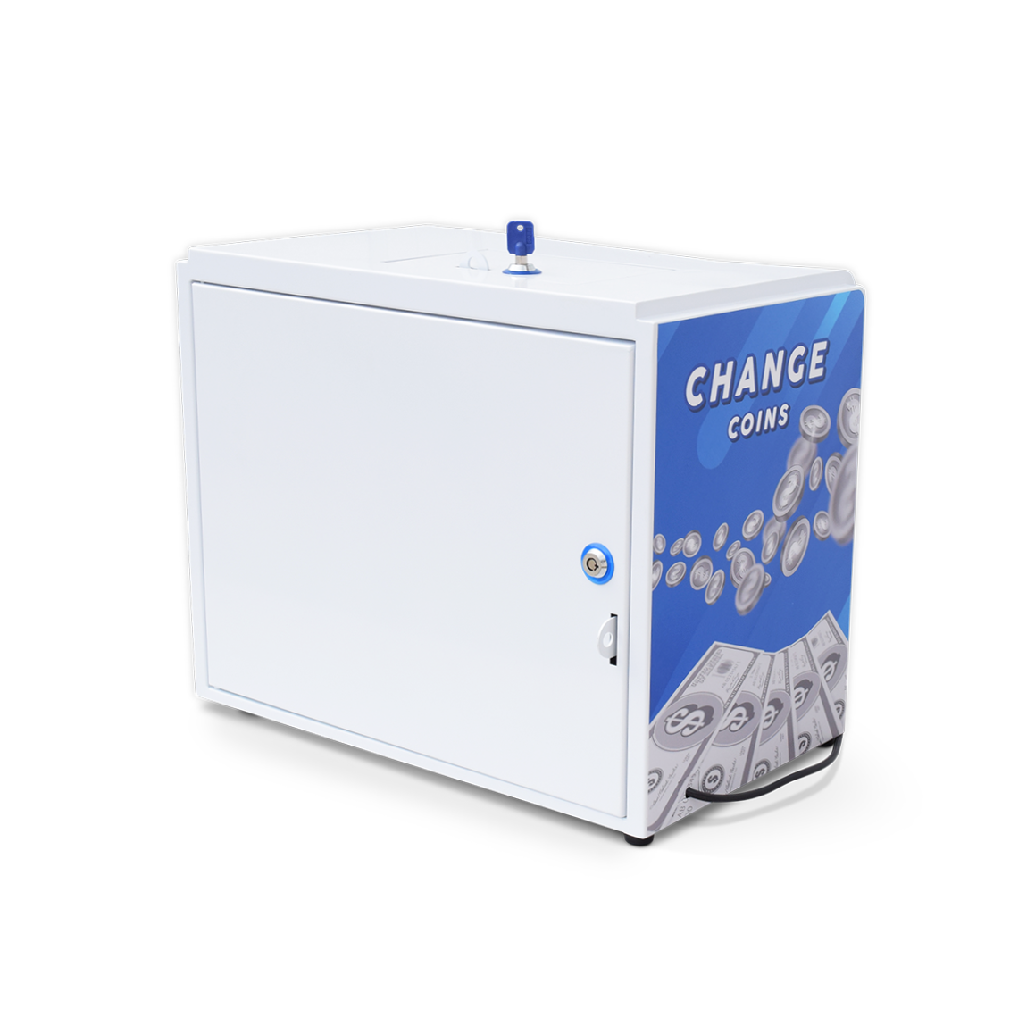 Dollar bill change (rear load) machine fits 3,000 quarter exchange dollars/coins