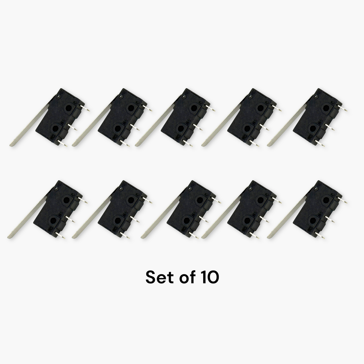 Micro Switch - Bolt Without Wheel with Long Lever (Set of 10) – Free Shipping