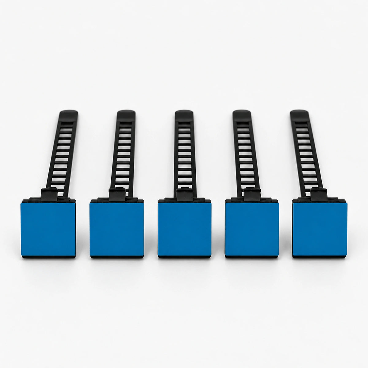 Adjustable self-adhesive cable tie mount 