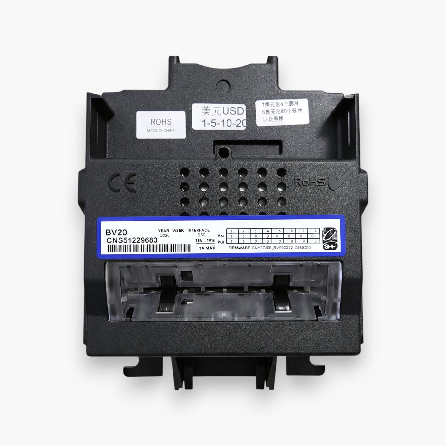 ITL BV20 Bill Acceptor Validator Banknote Validator Vending Machine $1 to $20