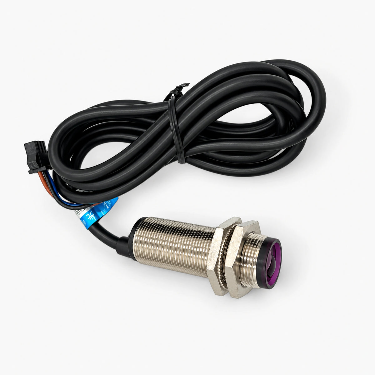 Basketball scoring sensor plug connector at end of cable