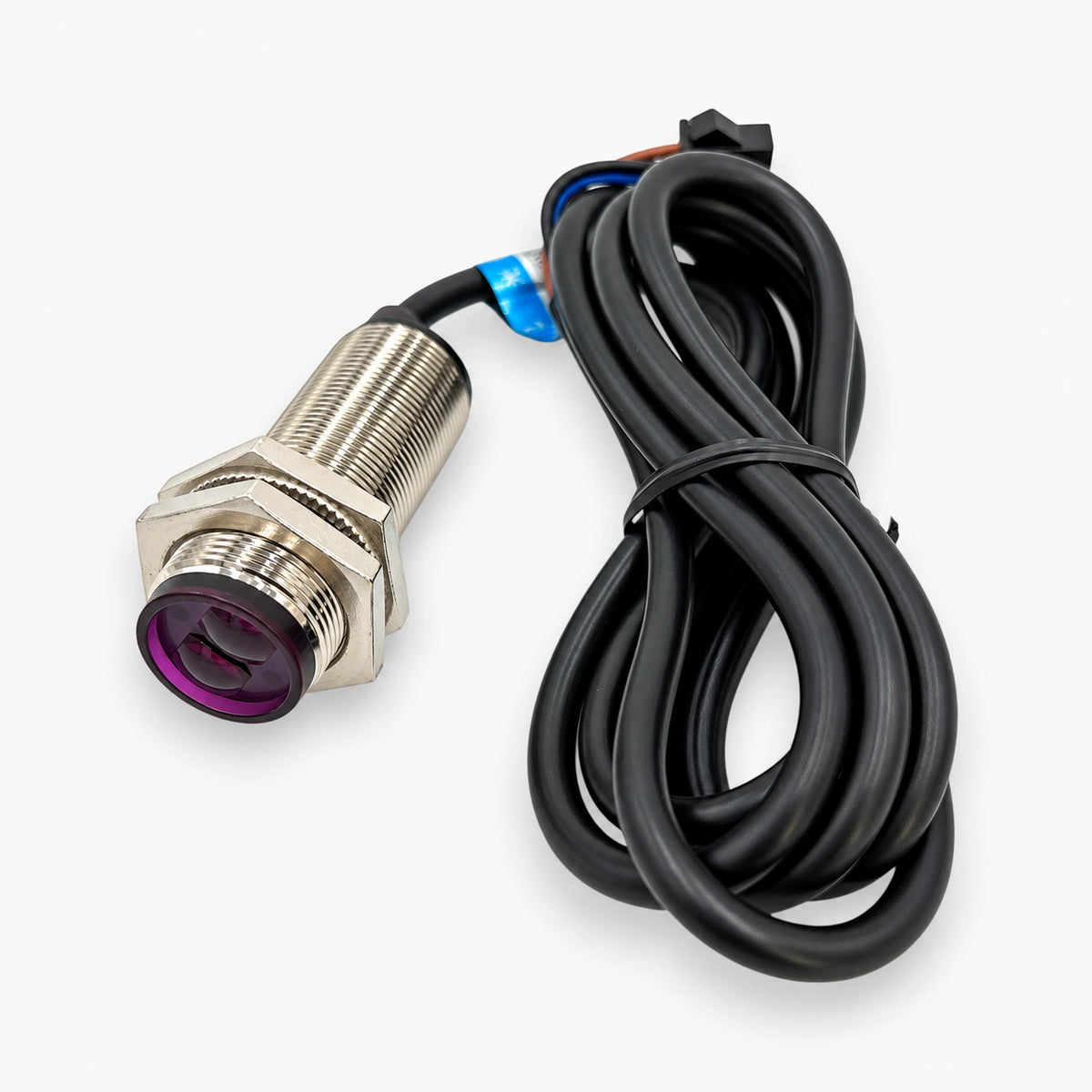 CDD-40N M18 basketball arcade scoring sensor with mounting nuts and 2m cable