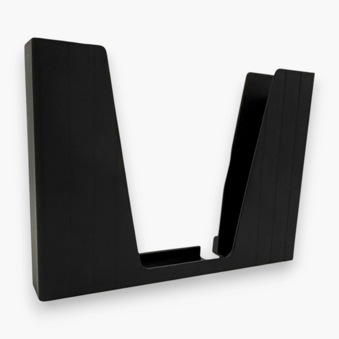 Raffle Acceptor Lottery Ticket Box Set of 2 – Black Plastic, for Arcades Carnivals and Events