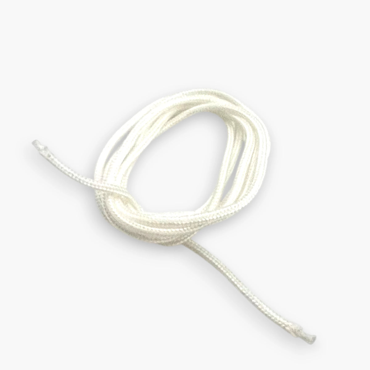 White braided claw machine replacement string, 105 cm, with heat-sealed ends