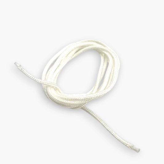 White braided claw machine replacement string, 105 cm, with heat-sealed ends