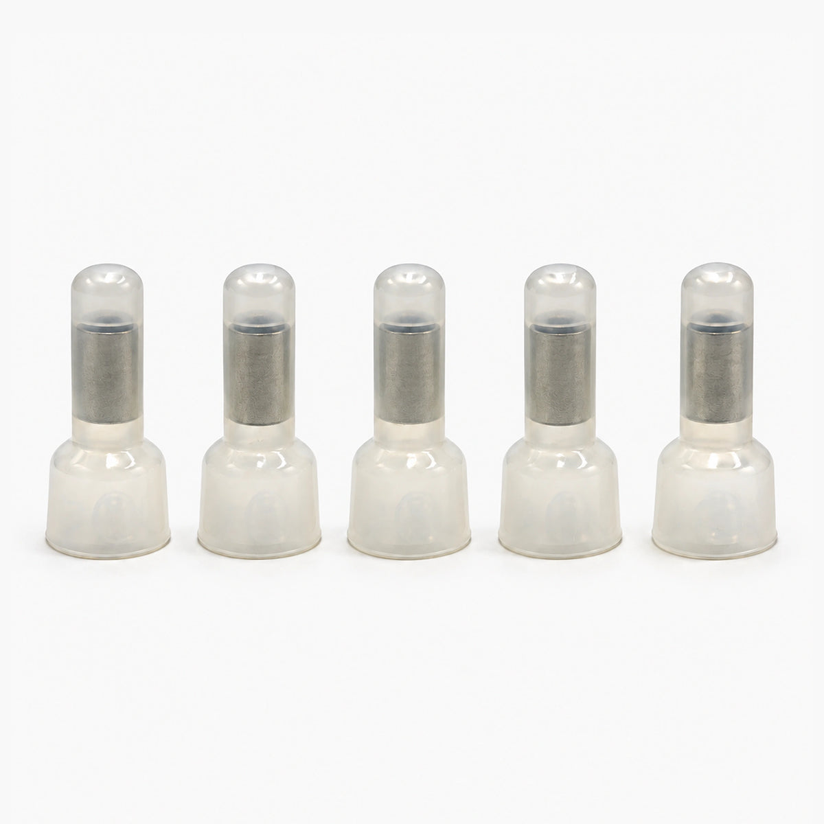 Closed end crimp wire connectors standing upright 