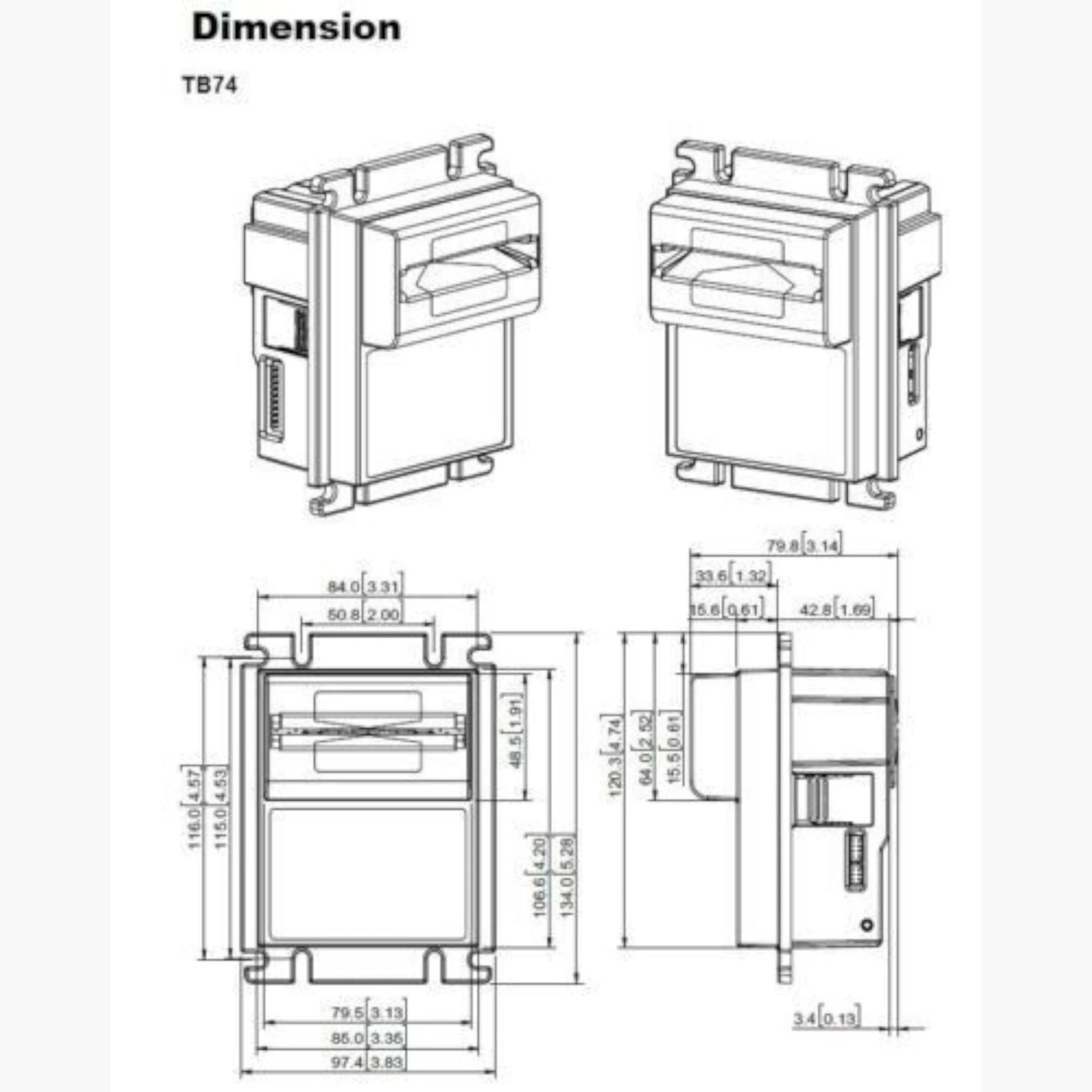 Coffee Inns Bill Changer Validator Update Kit - Replaces JCM DBV01 DBV10 DBV20 DBV30 & ZBA - Accepts $1–$20