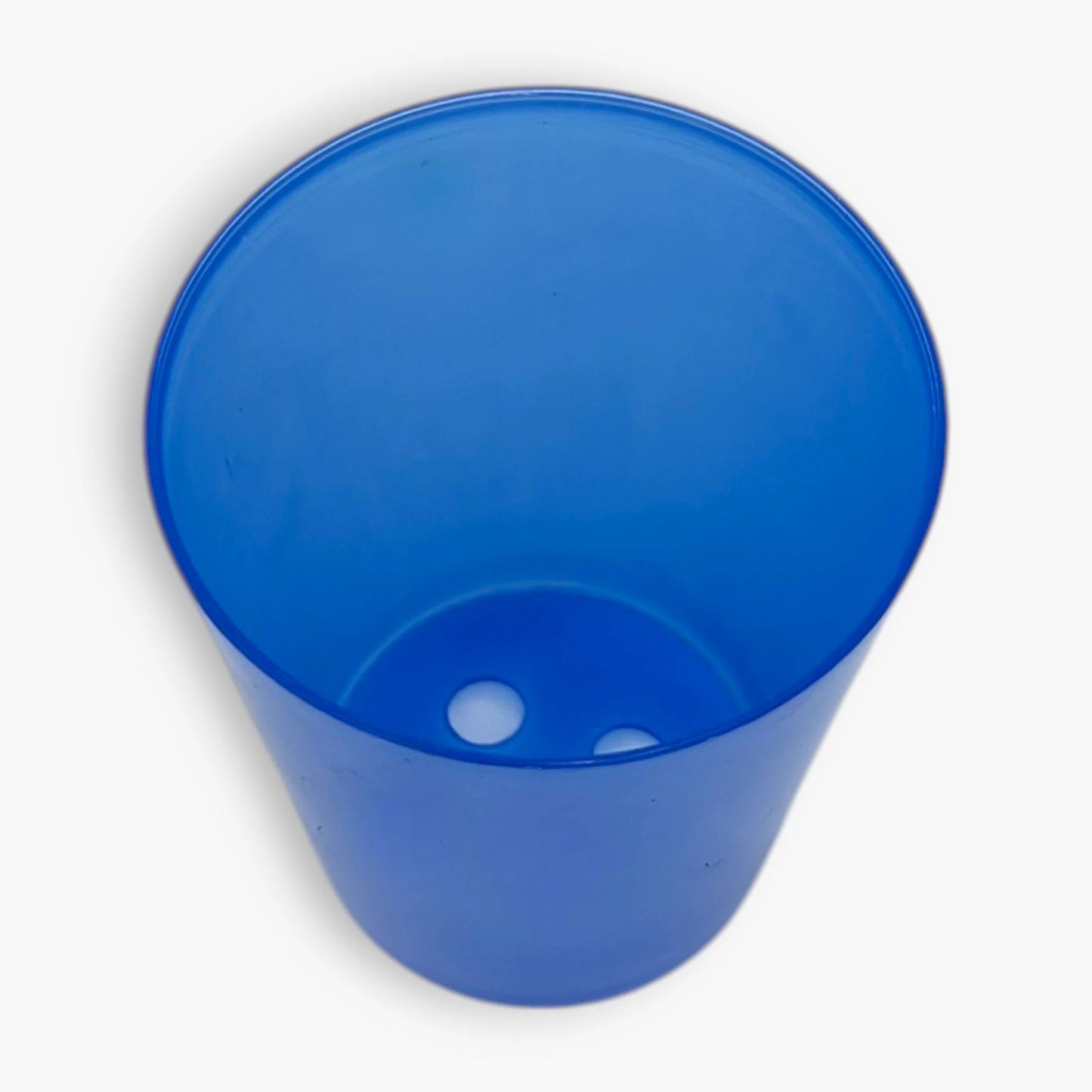 Blue Translucent Coin Cup – 3 x 3 x 4 Inches, See-Through Design for Quick Coin and Token Identification