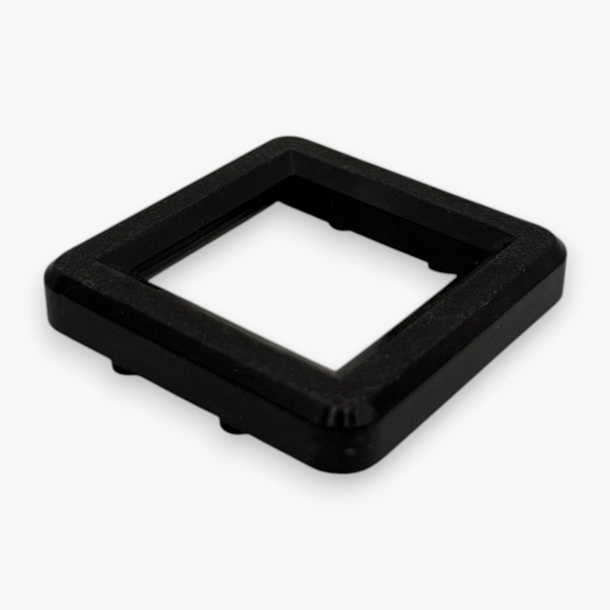 Coin Door Reject Return Bezel Installed on Arcade Cabinet Panel – Small Square Frame, Flush Mount Design