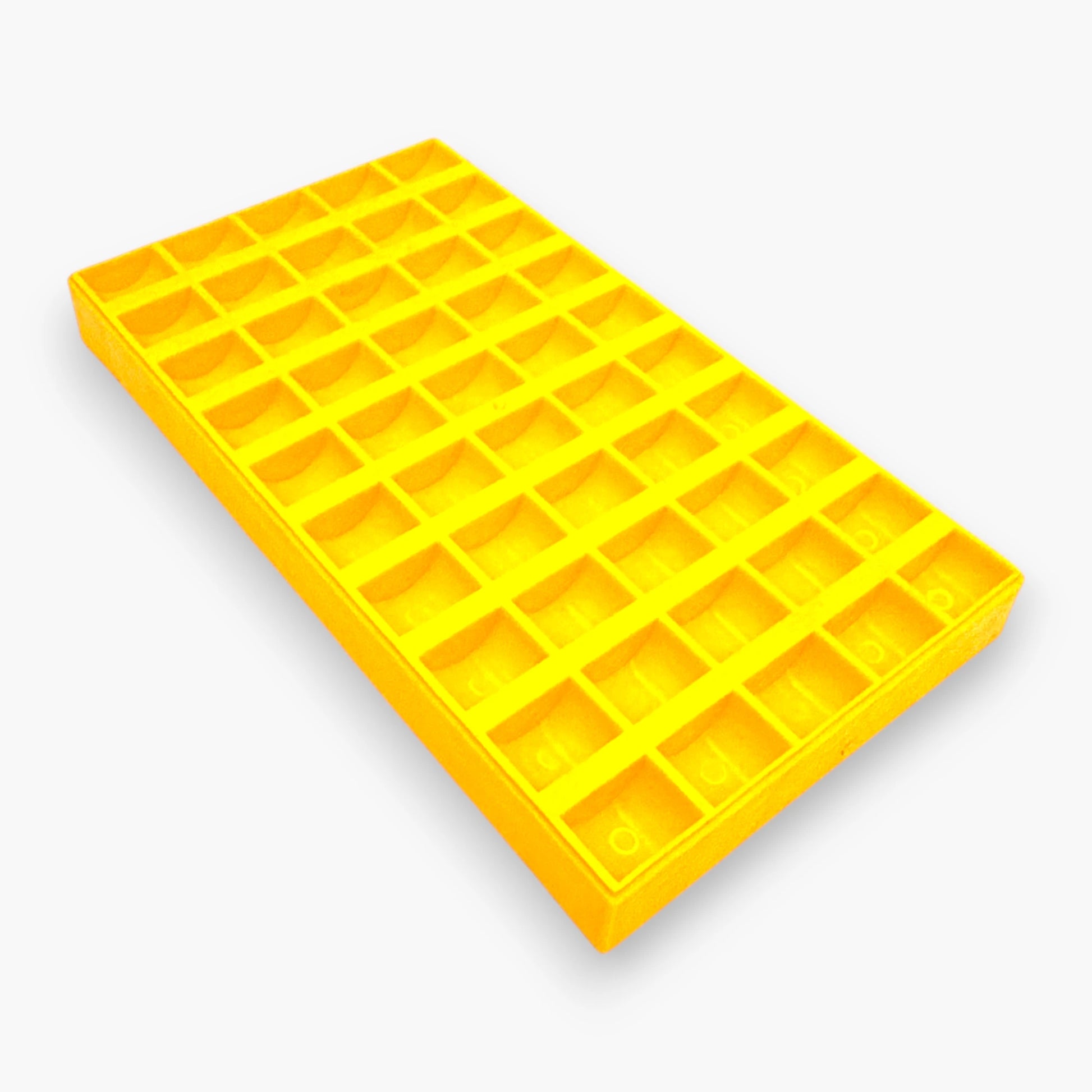 Coin Tray Large – 14.5 x 3 x 26 cm, Holds Up to 500 Coins or Tokens, Yellow Plastic, Arcade Machine Storage